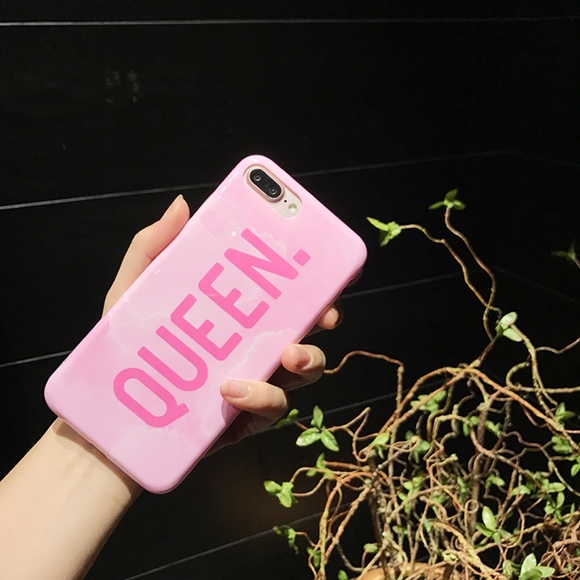 Accessories - Queen Pink Marble iPhone Case
